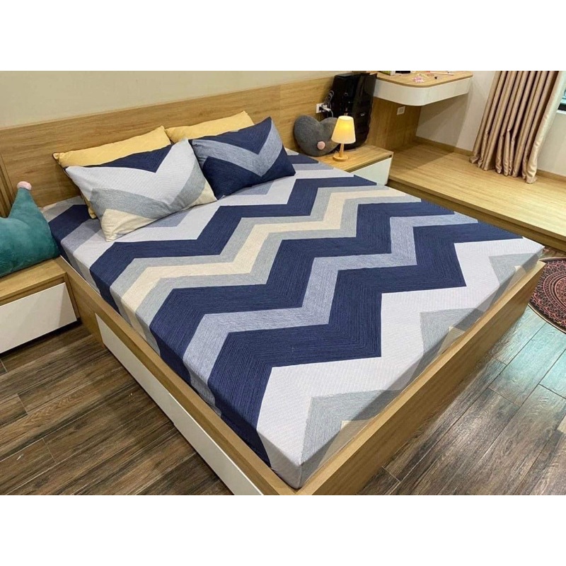 Ga chun kèm 2 vỏ gối nằm kích thước 1m2x2m