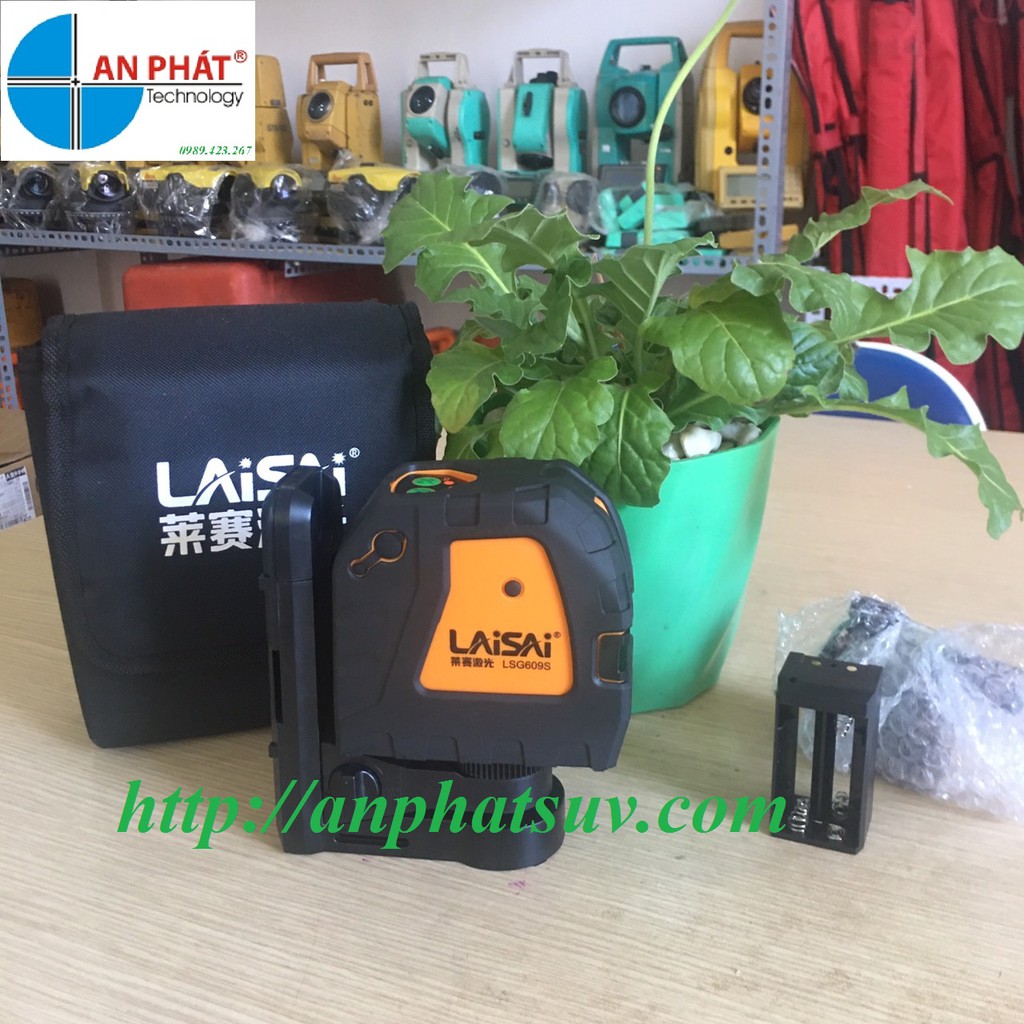 Máy laser 2 tia xanh Laisai LSG609S/Máy cân mực laser laisai 2 tia xanh
