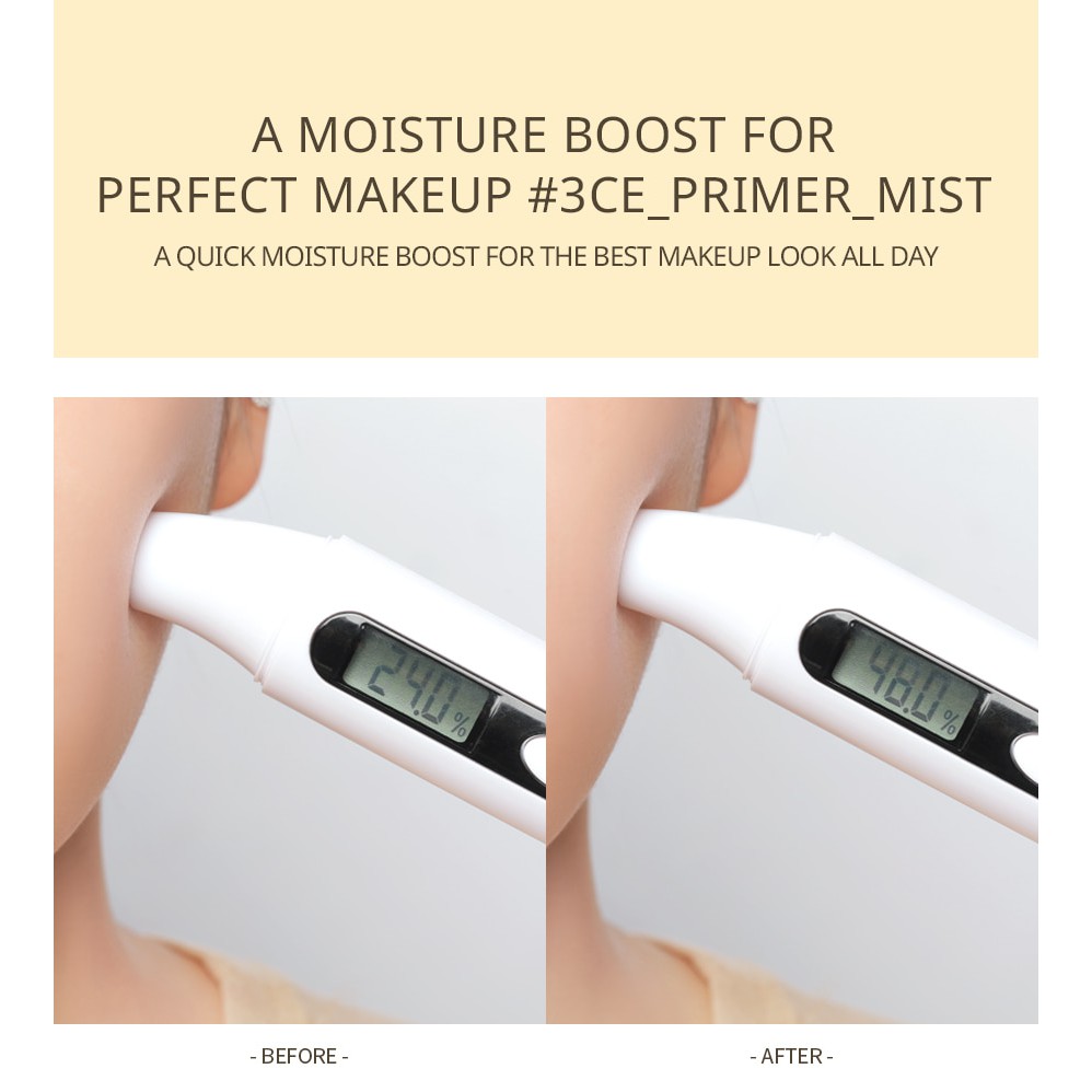 XỊT KHOÁNG GIỮ LỚP MAKE UP [3CE] PRIMER MIST 100ml