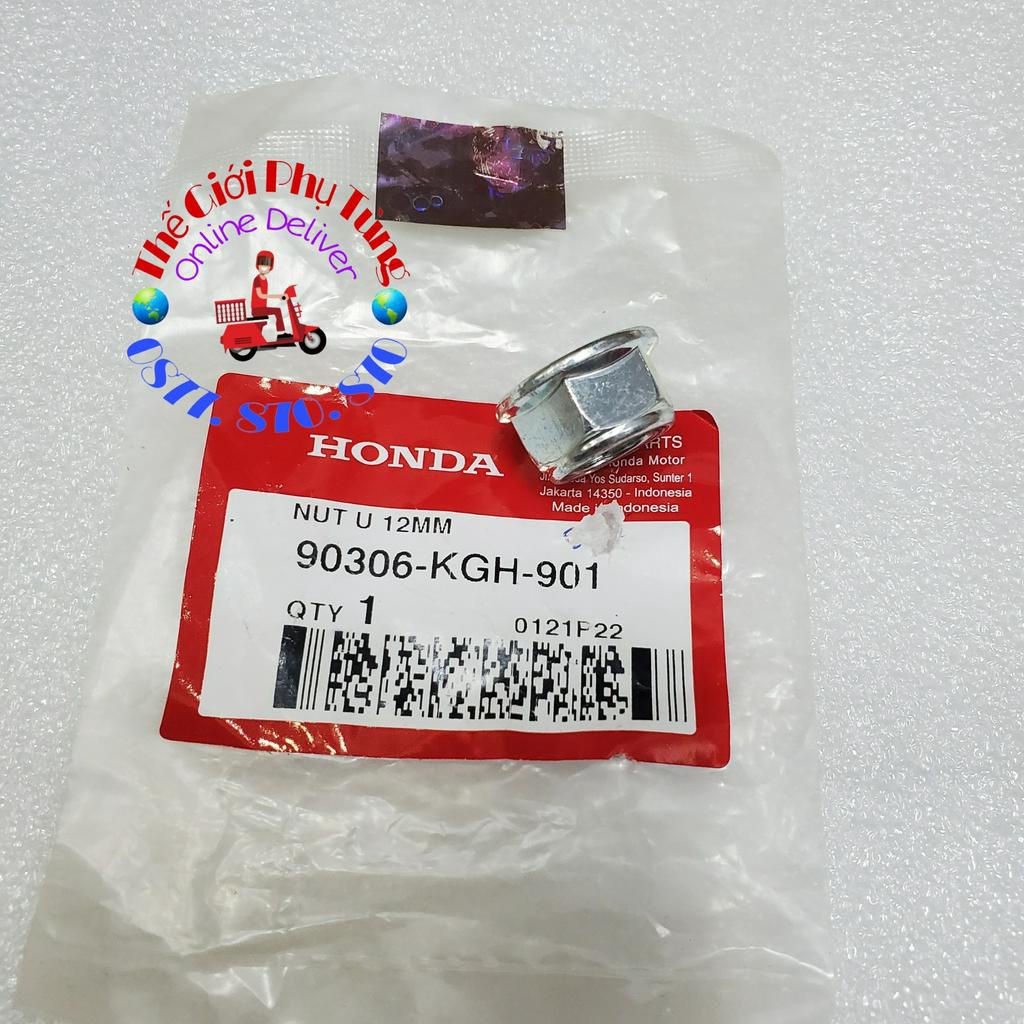Tán bánh sau Sonic (12mm)  zin Honda Indo - 90306-KGH-901