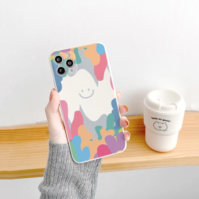 Ốp lưng BVC cạnh vuông giả 14 mặt cười 5 6 5s/6/6plus/6s/6splus/7/7plus/8/8plus/x/xr/xs/11/12/pro/promax/13/14Promax