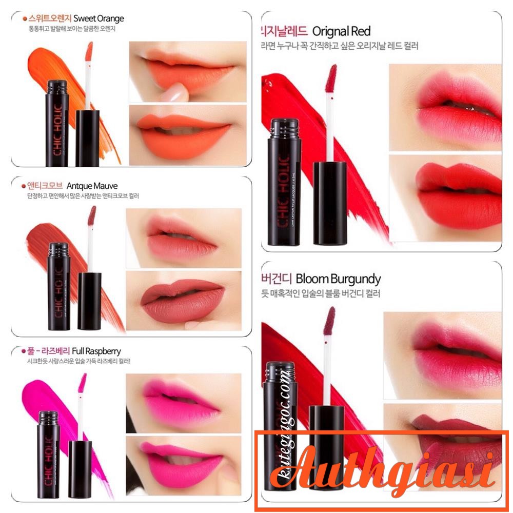 Son kem Chic Holic Long Lasting Fix Lip Lacquer
