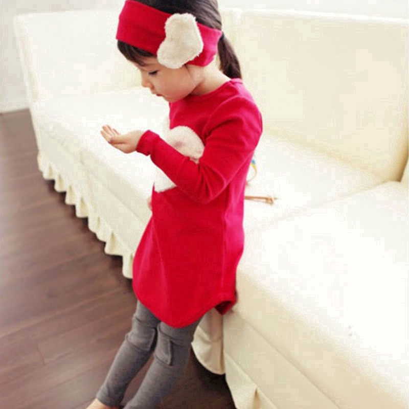 Set đồ bộ dài tay và băng đô dễ thương cho bé gái