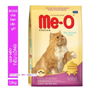 Thức ăn hạt cho Mèo MeO Me-O Persian 1.1kg Tiêu lông dành cho mèo Ba Tư