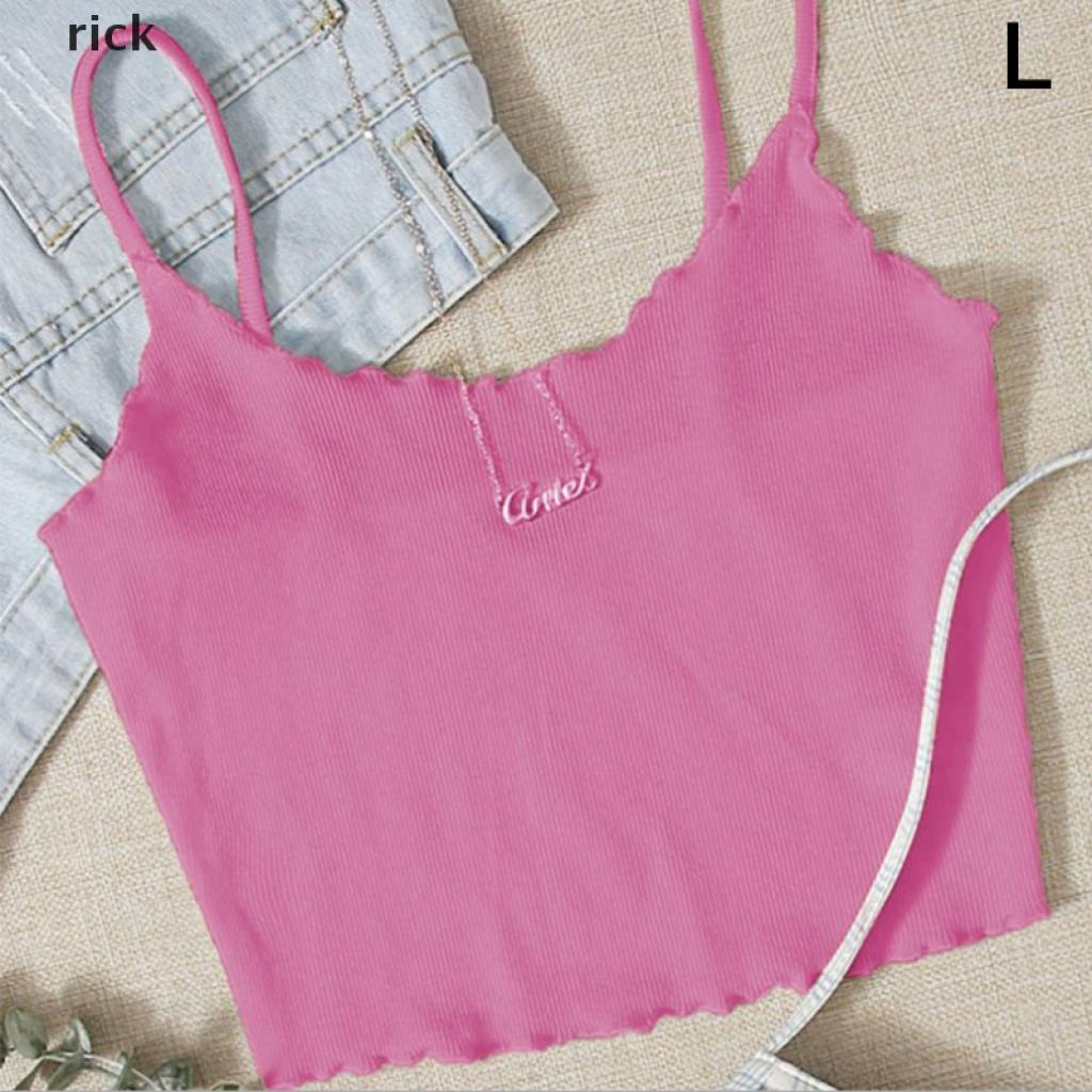 1 Áo Tank Top Không Tay Màu Trơn Thời Trang Mùa Hè Cho Nữ