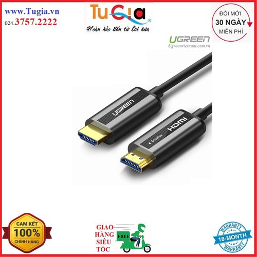 Cáp HDMI 2.0 sợi quang 10m Ugreen 50717 Hàng chính hãng