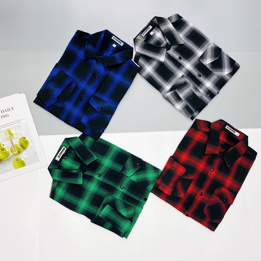Áo sơ mi nam caro phối nhiều màu sắc ấn tượng