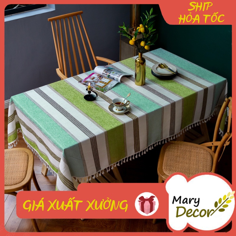 Khăn trải bàn cao cấp Mary Decor chất liệu cotton thêu - KBCC11
