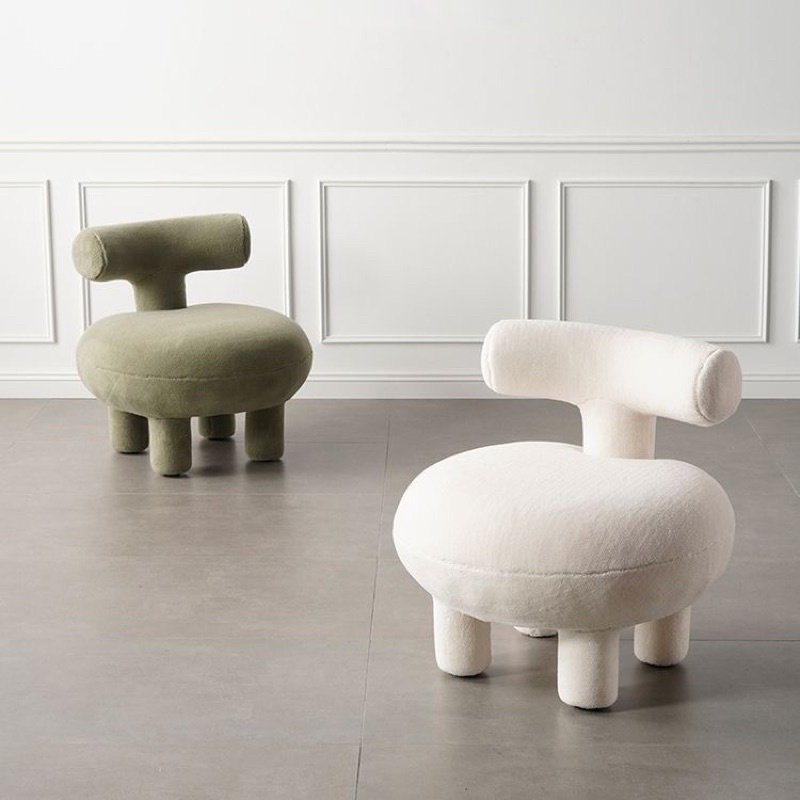 Ghế sofa decor nỉ lông xù