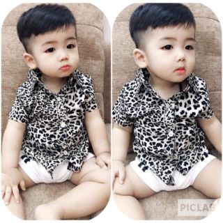 Com bo 3 áo sơ mi lụa bé trai+gái