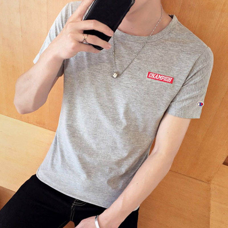 Áo thun ngắn tay thêu chữ cho nam | BigBuy360 - bigbuy360.vn