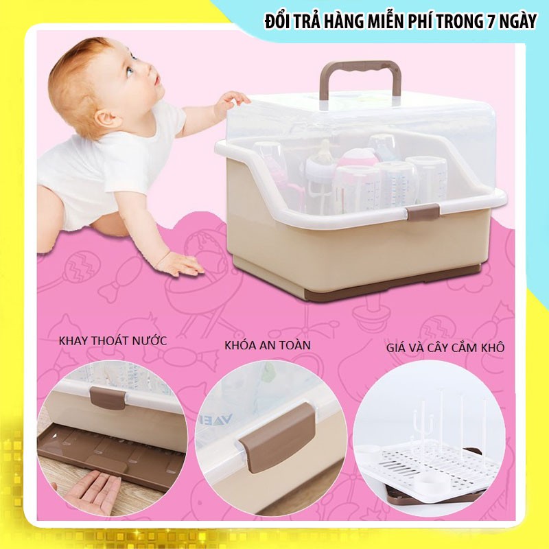 [HÀNG CAO CẤP] KHAY ÚP BÌNH SỮA, CỐC UỐNG SỮA CAO CẤP