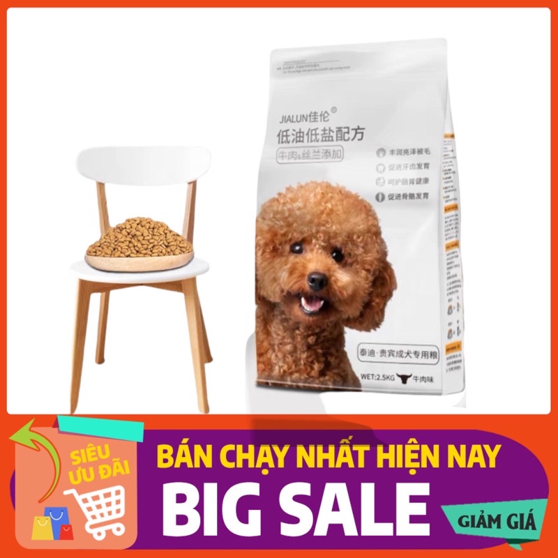 Hạt Jialun Teddy dành cho chó trưởng thành - Chuyên dụng cho Poodle(Vị thịt bò)