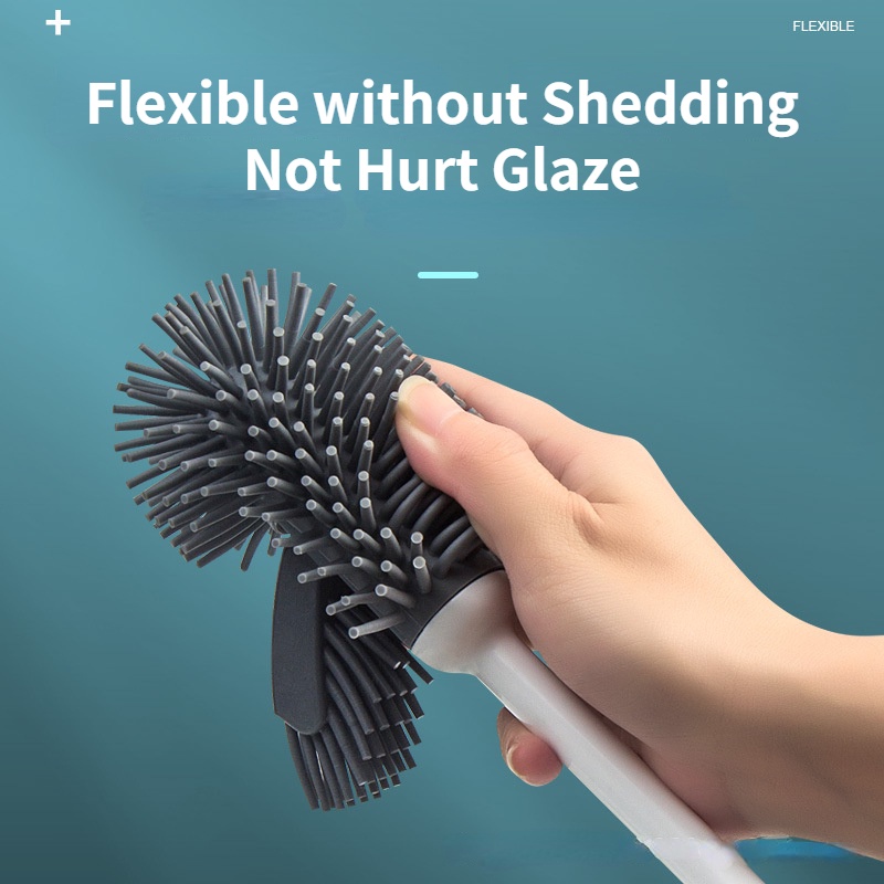 Bộ Cọ Chà Bồn Cầu Hai Đầu Tay Cầm Dài Bằng Nhựa Mềm