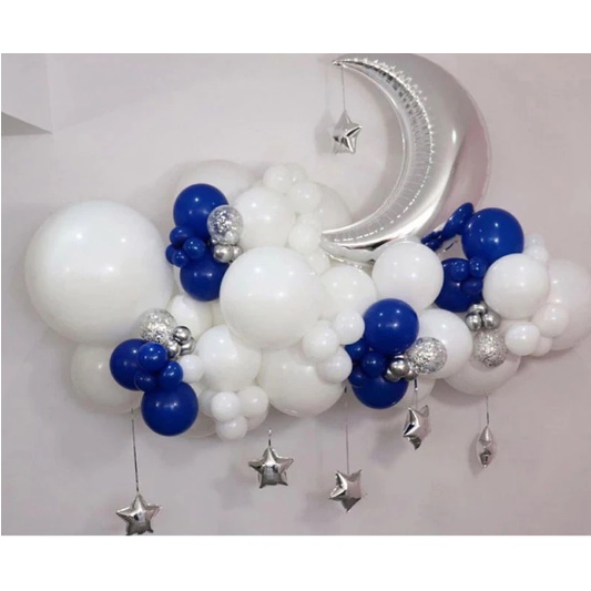 Set bong bóng mặt trăng trang trí tiệc, sinh nhật dễ thương