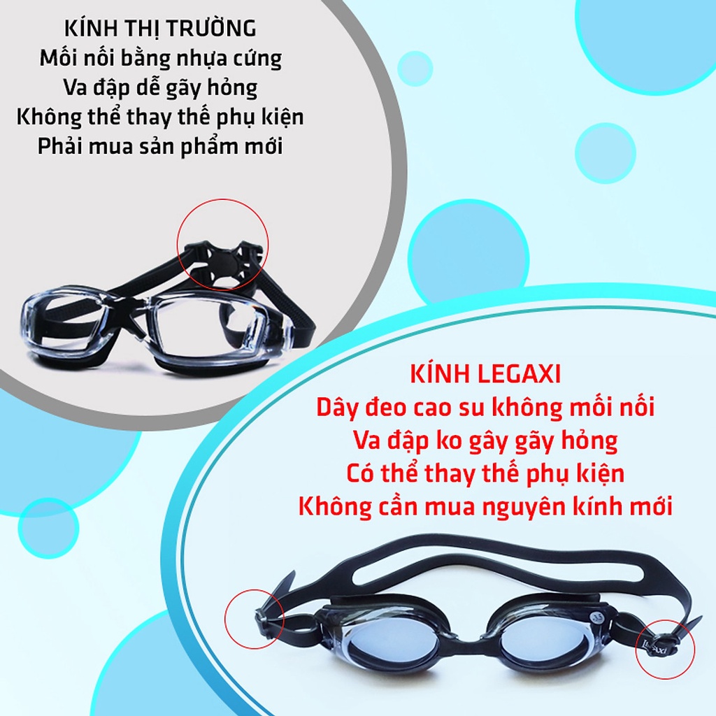 Kính bơi Cao Cấp - Chống TRẦY, Chống UV, Chống Hấp Hơi