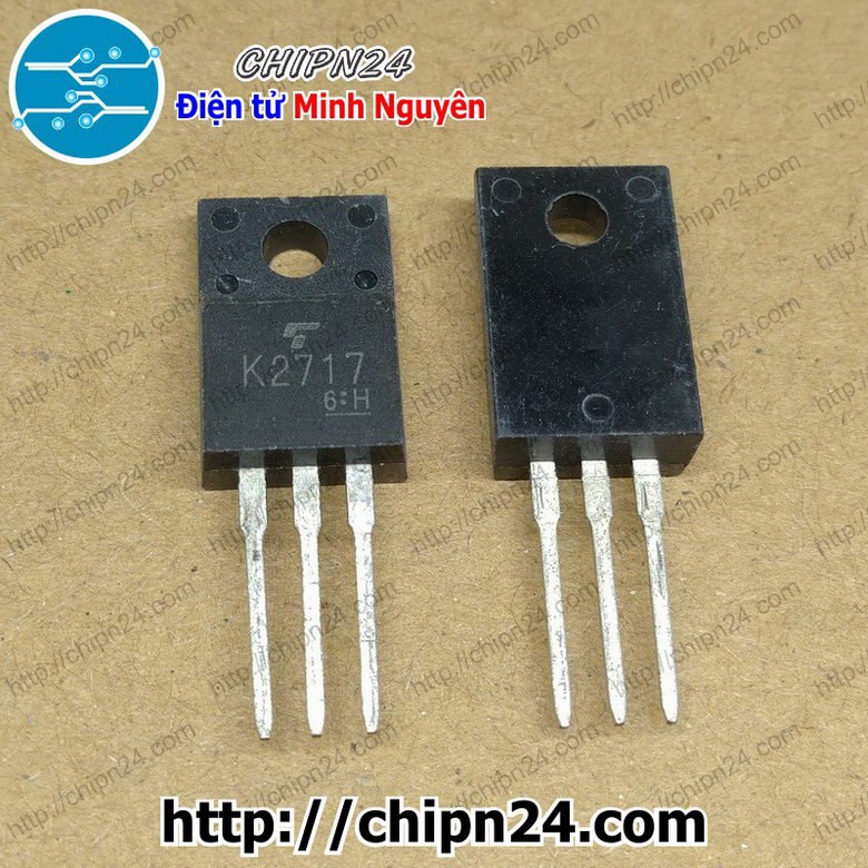 [1 CON] Mosfet K2717 TO-220F 5A 900V Kênh N (2SK2717 2717)