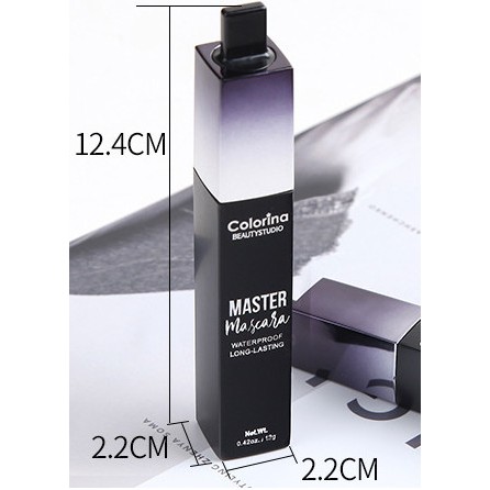 Mascara Chống nước Dài Và Cong Mi 4D màu đen WaterProof Long lasting Colorina