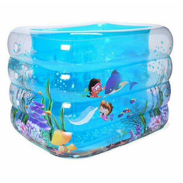 Bể bơi trong 4 tầng (120x100x70), 3 tầng 130x80x50, 150x115x50 siêu dai cho bé yêu