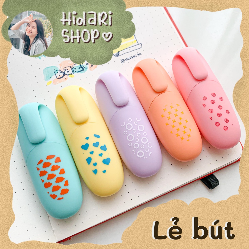 Lẻ - Bút Highlight Pastel Marvy mini - Happy Hidari