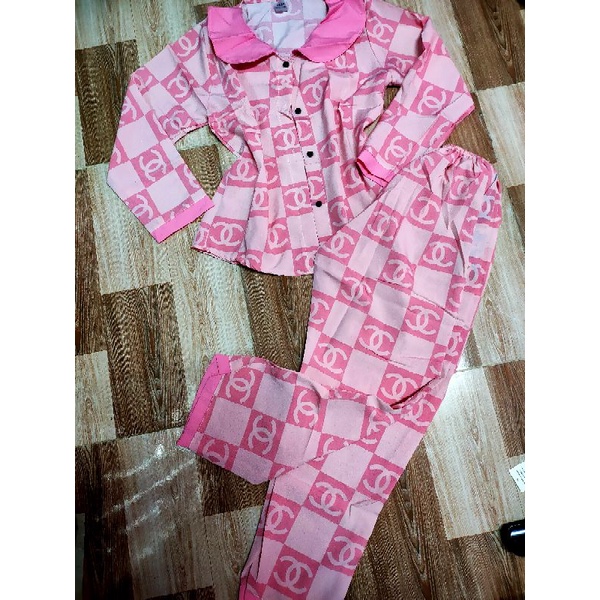 Bộ tay dài quần dài vải lụa hàn loại đẹp