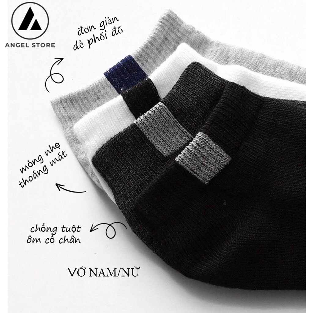 Tất nam AN SPORT, vớ nam chất thun cotton cổ ngắn thấm hút mồ hôi tốt thoáng khí hàng loại 1