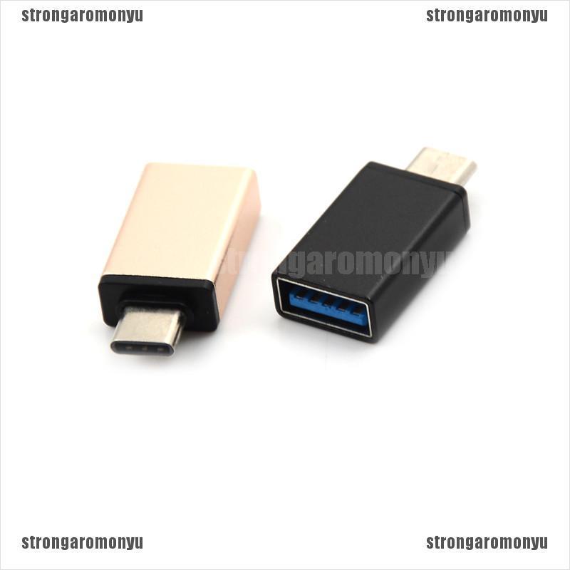 1pc Usb Type C Male To Usb 3.0 Female Sync Sync Adapter For Phone Macbook (St)