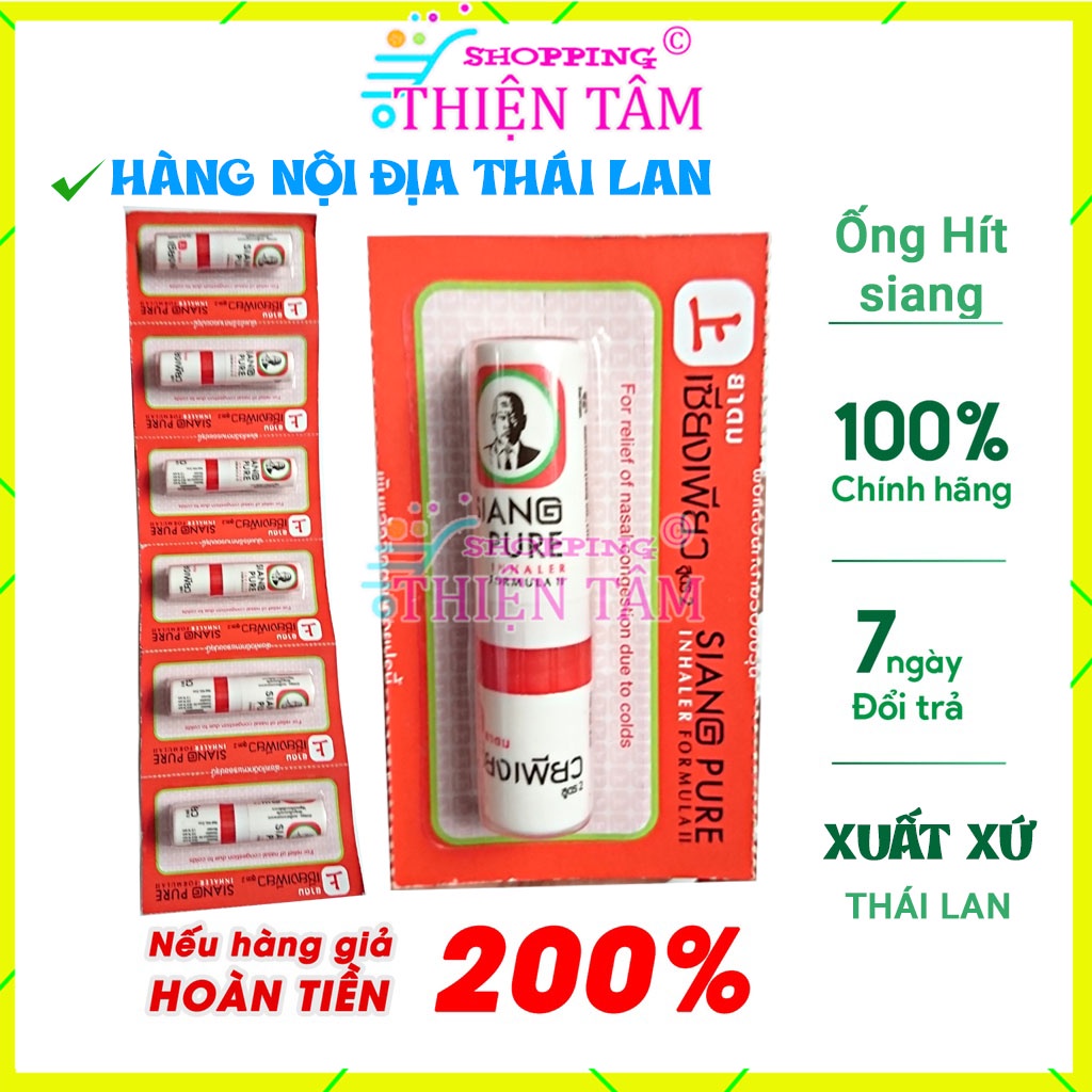 Ống Hít thông mũi Siang Pure Inhaler Nội Địa Thái Lan