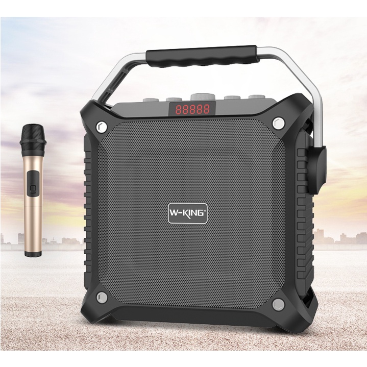 Loa karaoke bluetooth W-King K3 60W tặng kèm mic, Loa di động, Pin cực lâu