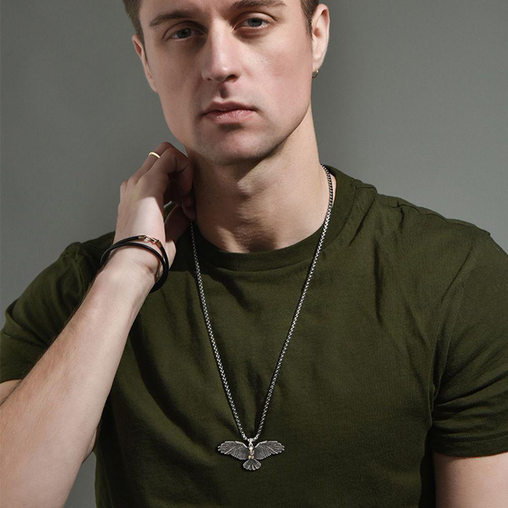 Vòng Cổ Choker Mặt Đại Bàng Đơn Giản Phong Cách Punk Hip Hop Đường Phố Cho Cặp Đôi