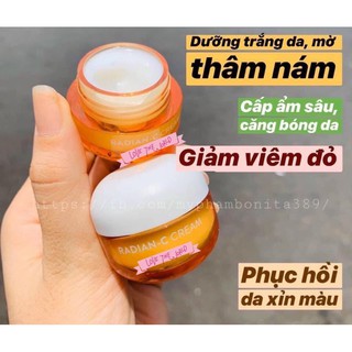Kem dưỡng trắng da,  mờ thâm nám,  cấp nước,  dưỡng ẩm Radian C-cream 10ml