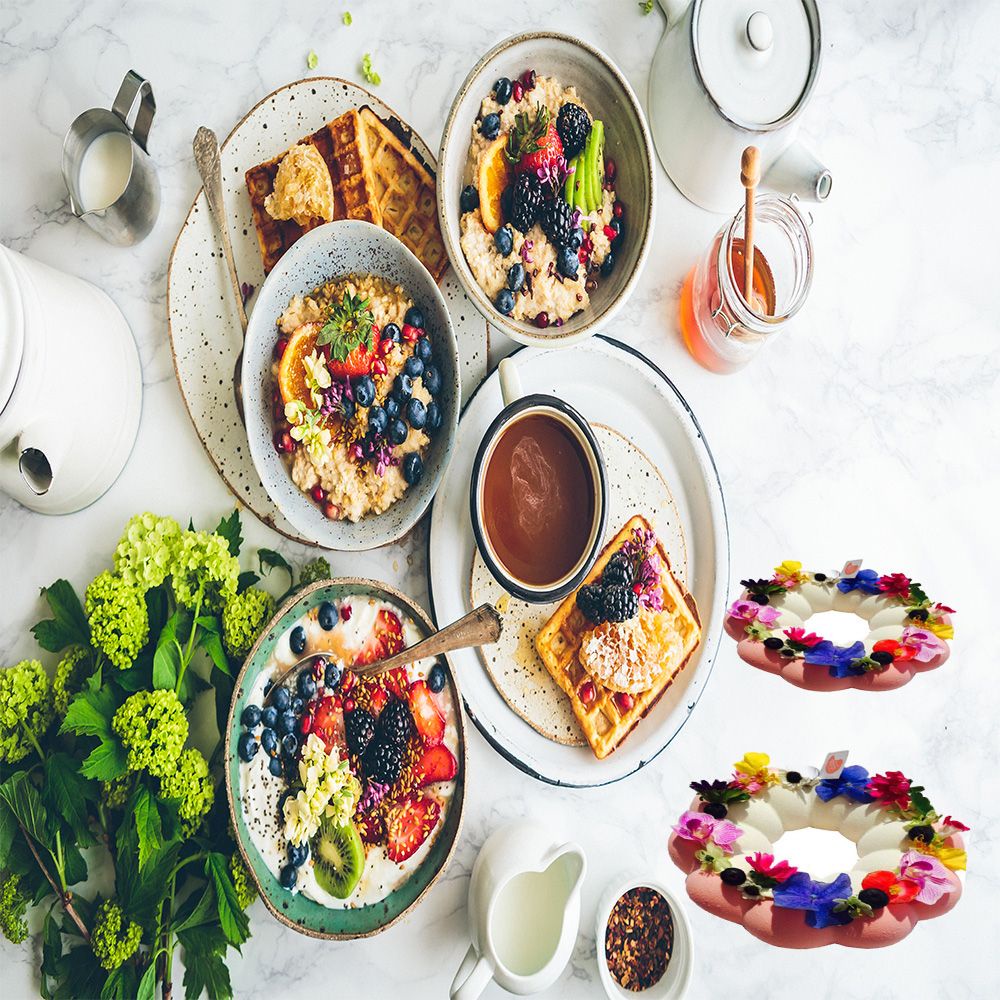 Daphne Khuôn Silicon Làm Bánh Mousse Hình Quả Bí Ngô Halloween Diy