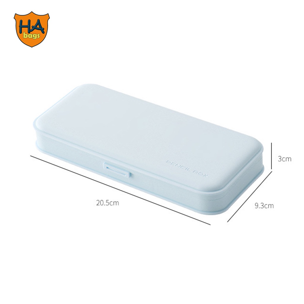 Hộp bút chữ nhật kt 21x9x3cm hộp đựng bút học sinh nhiều ngăn, đồ dùng học tập HB1004