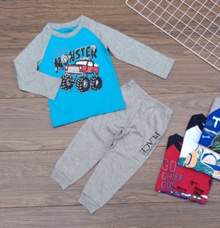 Set bộ cotton bé trai
