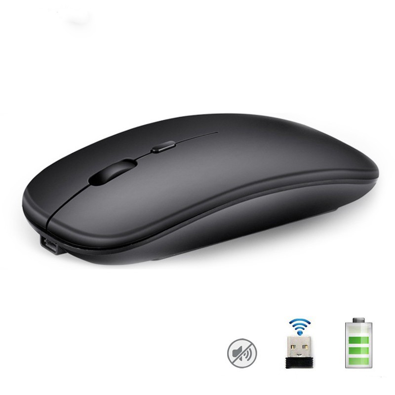 【Ready Stock】Wireless Mouse 2.4Ghz Đầu Thu Quang Học Có Thể Điều Chỉnh Chuột Không Dây Sạc Chuột/Có Dây Dành Cho Máy Tính Laptop