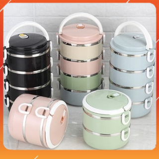 Hộp cơm giữ nhiệt 4 tầng lõi inox