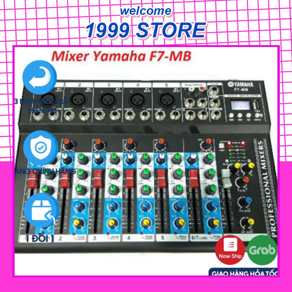 BÀN MIXER YAMAHA F7 USB BLUETOOTH