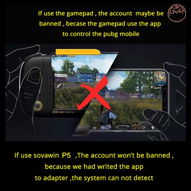 PUBG Mobile Gamepad Keyboard Mouse Converter Set Bluetooth Controller Adapter Bộ kết nối bàn phím, chuột với điện thoại chiến các Game FPS