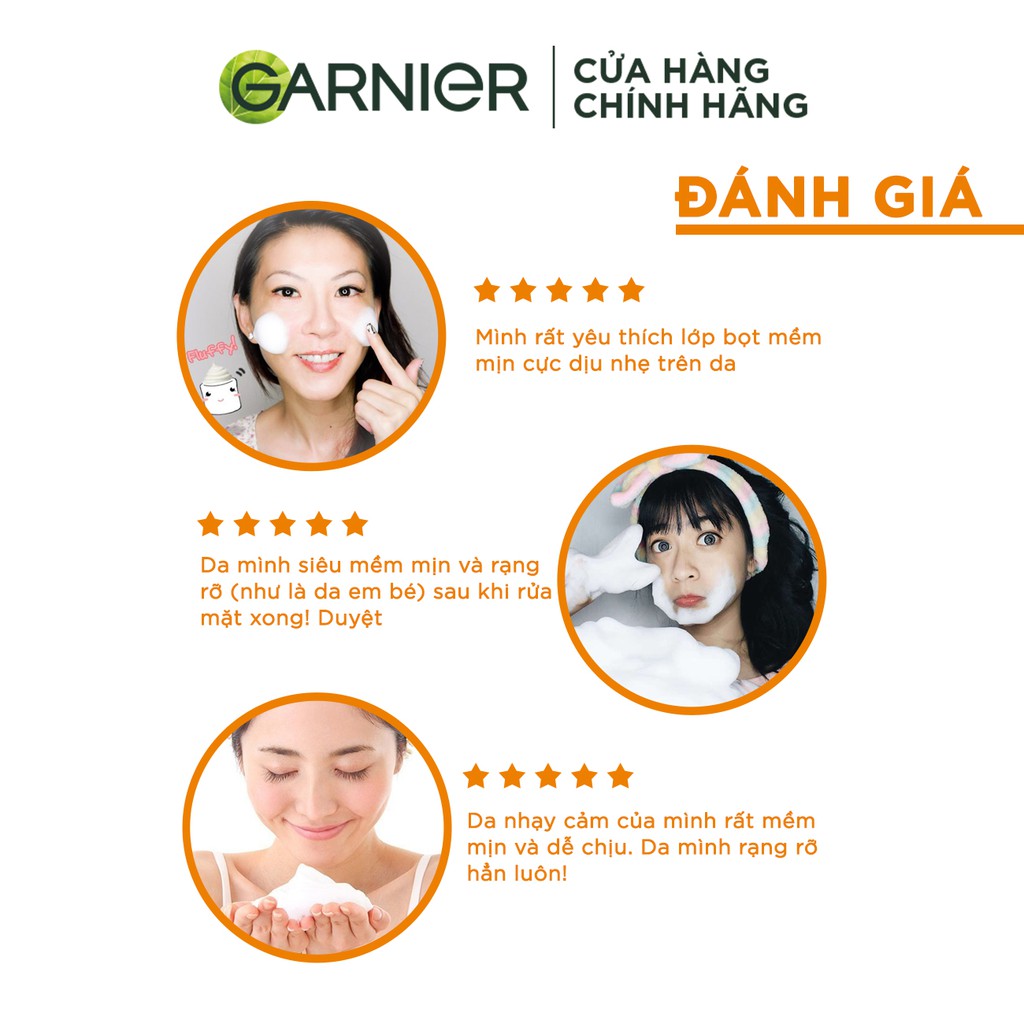 [Mã FMCGMALL -8% đơn 250K] Sữa rửa mặt tạo bọt sáng da Garnier Whip Foam 100ml | BigBuy360 - bigbuy360.vn