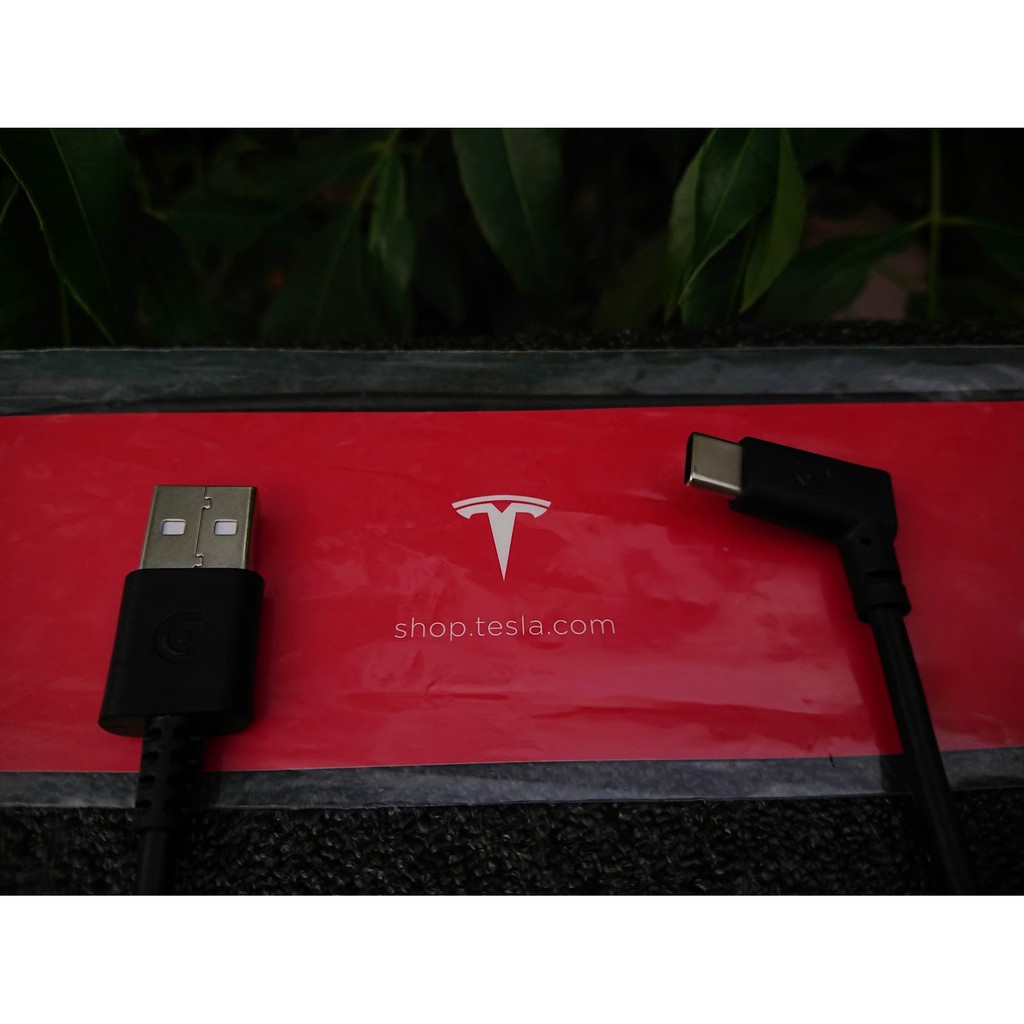 Cáp sạc USB Type-C Tesla (Dài 35cm)