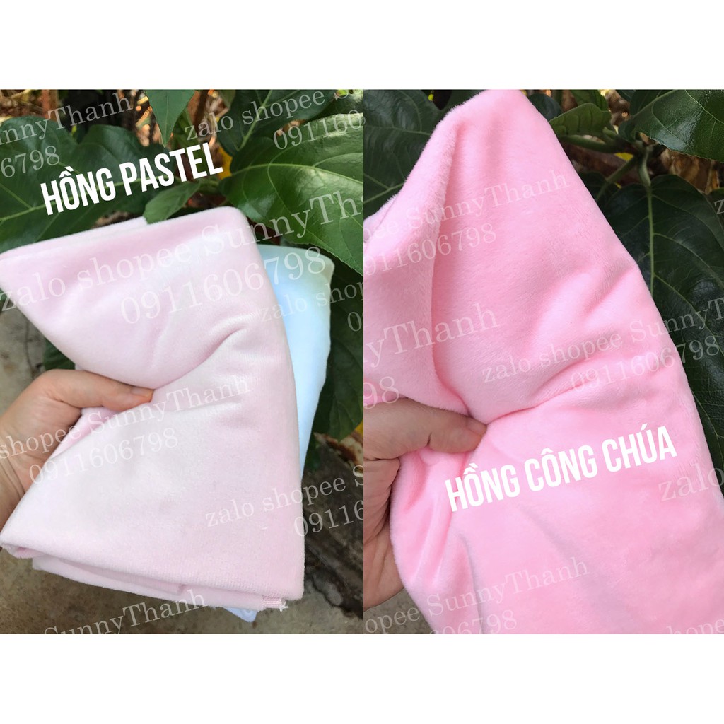 Vải lông Nhung lạnh Hàn Quốc cao cấp SunnyThanh