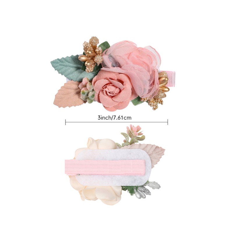 Kẹp Tóc Mỏ Vịt Đính Hoa Ngọc Trai Nhân Tạo Ngọt Ngào Cho Nữ