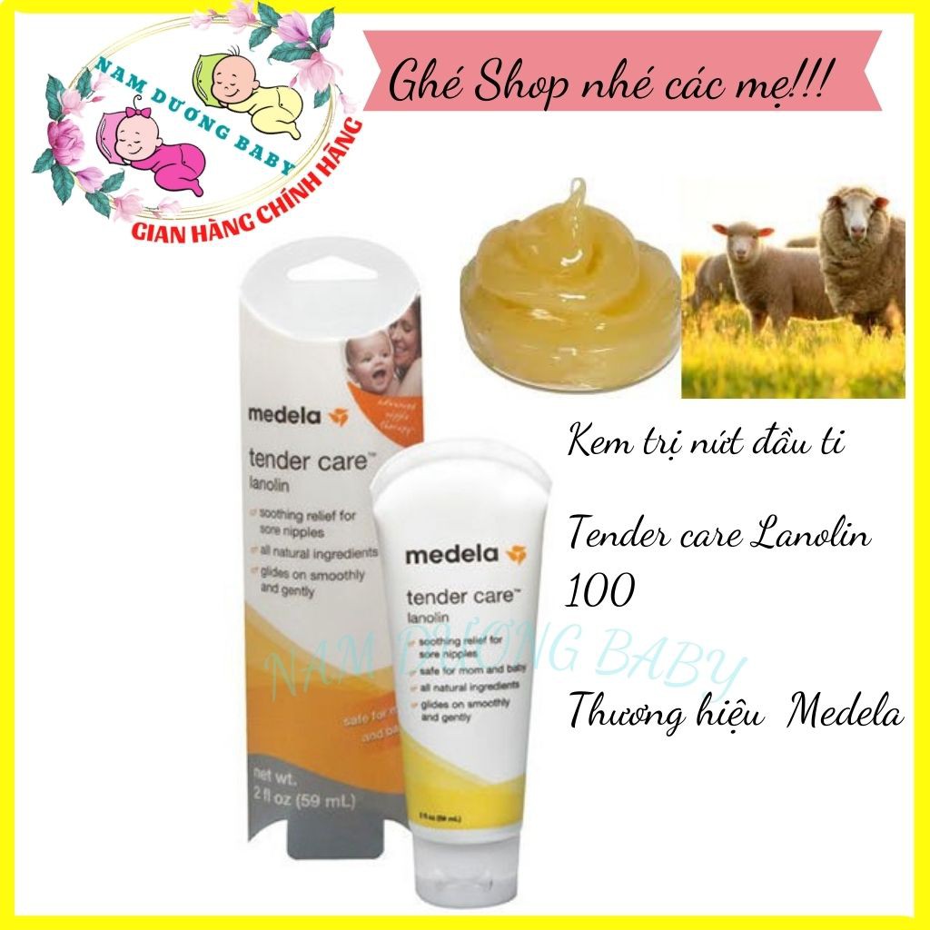 Kem nứt đầu ti Tender care lanolin mỡ cừu nguyên chất, lọ 56.7g