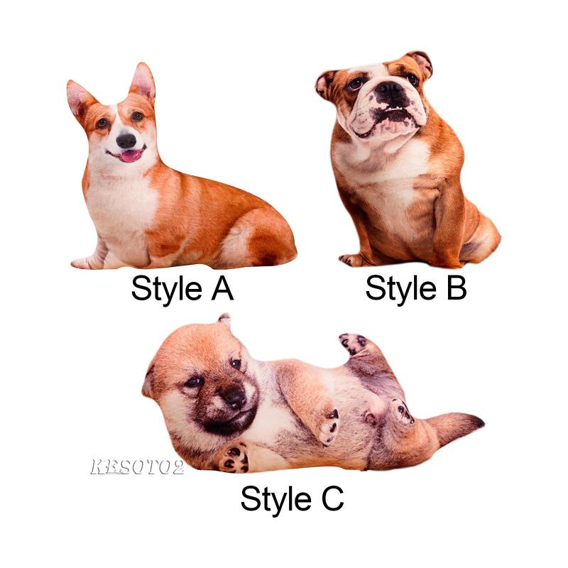 Bộ 2 Thú Nhồi Bông Hình Chú Chó Đáng Yêu Trang Trí Nhà Cửa