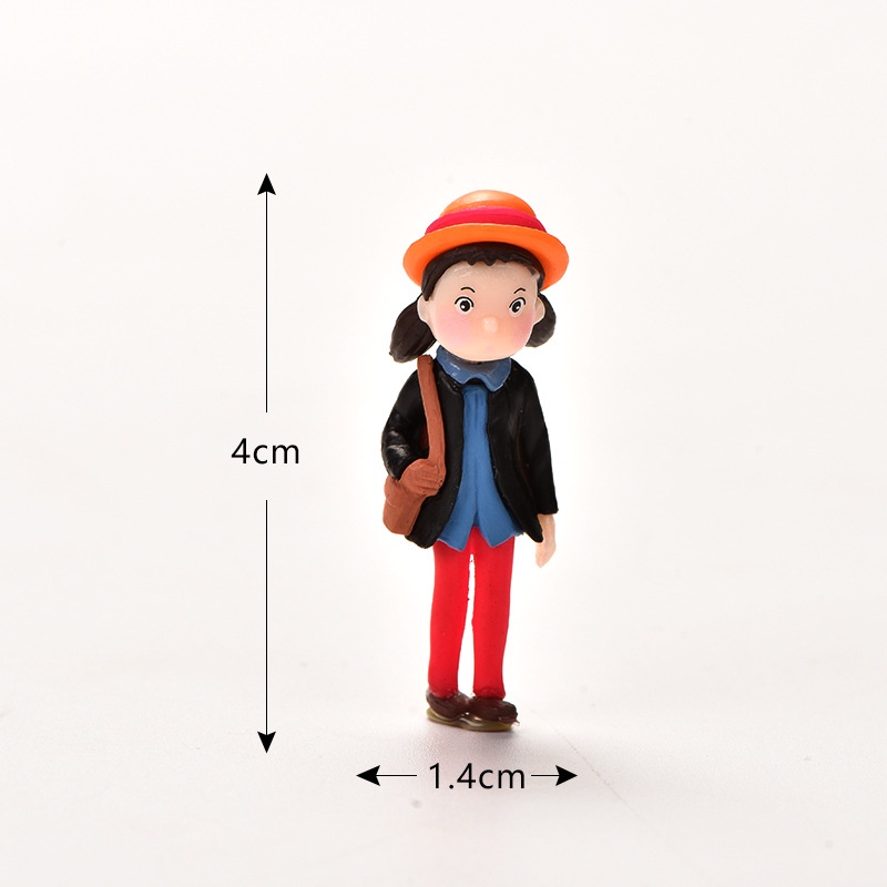 Mô hình tiểu cảnh ♥️ Mô hình cô gái đáng yêu trang trí bàn làm việc tiểu cảnh, sân vườn, sen đá