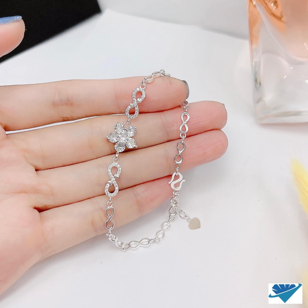 LẮC TAY MẶT HOA CỰC XINH CHO BẠN NỮ - LẮC TAY BẠC TA
