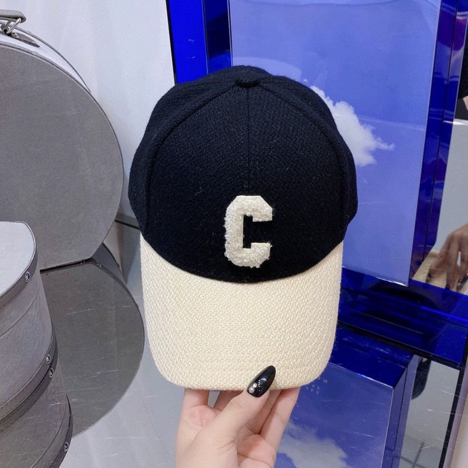 A Mũ Lưỡi Trai Len Thêu Chữ celine Phong Cách Mới Chất Lượng Cao Mùa Thu Đông triomphe