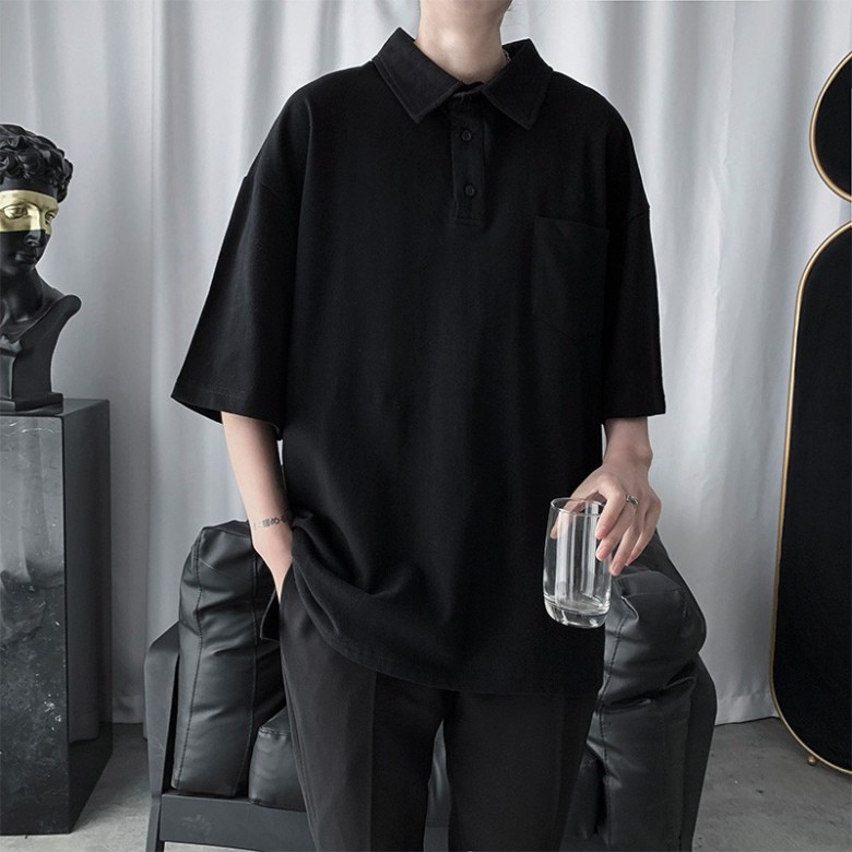 áo polo ngắn tay có cổ cotton- áo lỡ tay siêu đẹp - cam kết đổi trả nếu không ưng | BigBuy360 - bigbuy360.vn