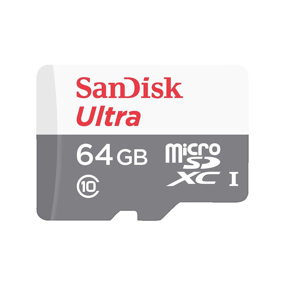 Thẻ nhớ microSDXC SanDisk Ultra 64GB upto 80MB/s 533x tặng cáp micro tròn USB Romoss- Hãng phân phối chính thức