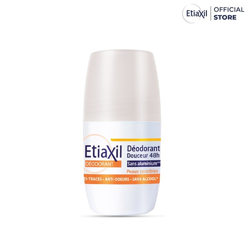 Lăn ngăn mùi và mồ hôi Etiaxil Deodorant Douceur 48h Roll-On 50ml